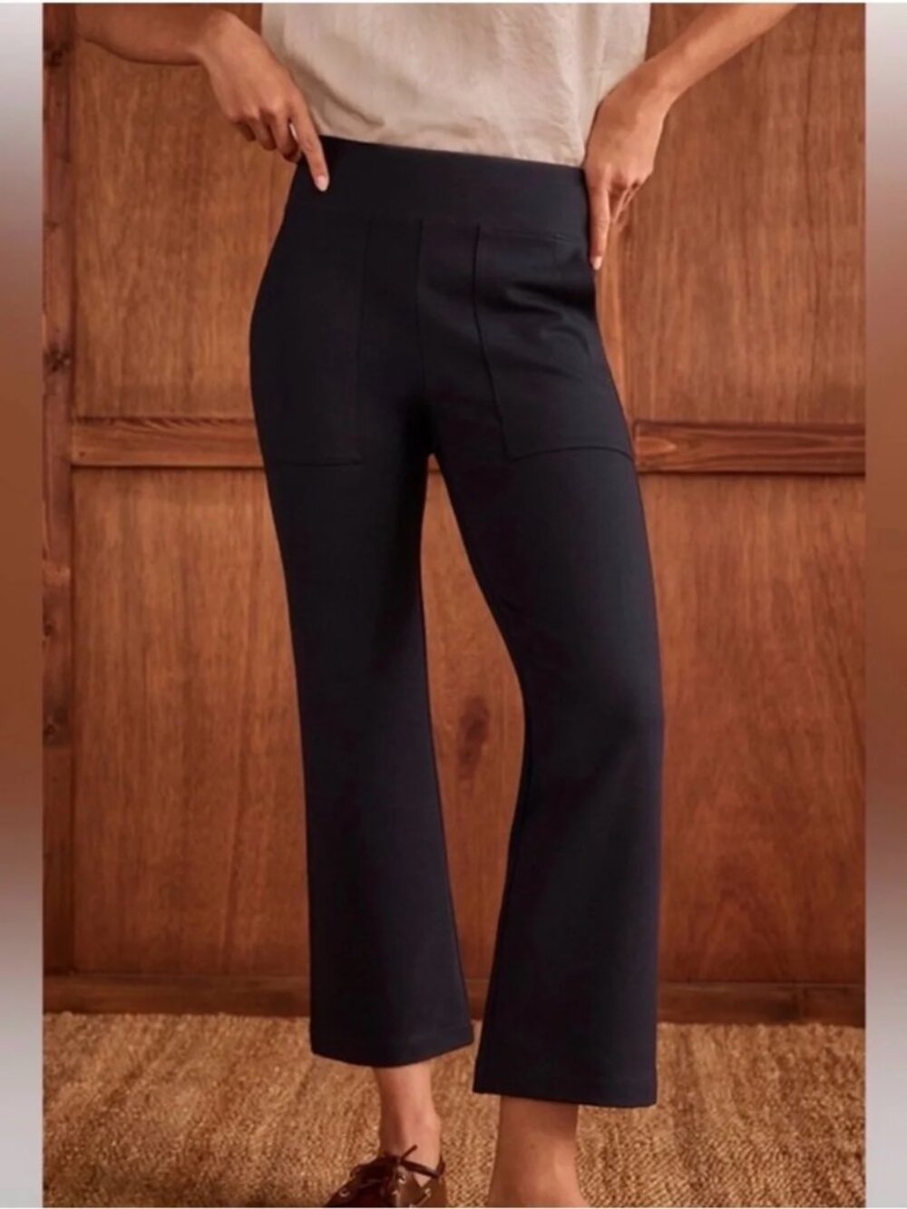 Cabi Cheeky Pant Black Ponte #6488 Size Small